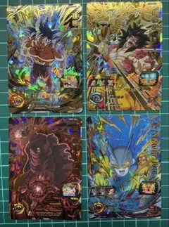 引退オマケ付スーパードラゴンボールヒーローズカード4枚セット！