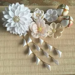 つまみ細工　髪飾り　セット　成人式　振袖　袴　七五三　結婚式　卒業式
