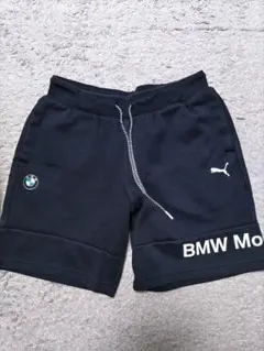 プーマ×BMW スウェット　ハーフパンツ　ネイビー