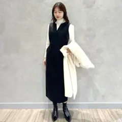 エムプルミエ　ブレインヘルム　BLENHEIM ワンピース Vネックワンピース | m-i-d | BLENHEIM(ブレンヘイム)公式