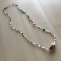 多色ビーズ ネックレス