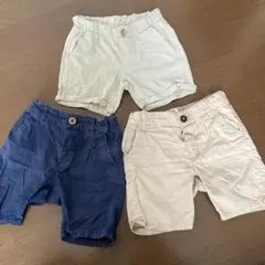 H&Mハーフパンツ3枚セット