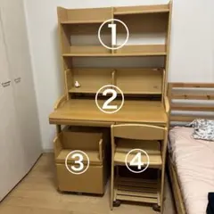 Okamura pieruna ①子ども用学習机 机本体部分 - メルカリ