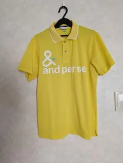 ゲリラセール新品⭐︎and per se ゴルフシャツ 半袖 ブルー - メルカリ