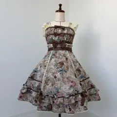 油絵柄のジャンパースカートのサムネイル