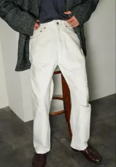 【美品】名作 即完モデル 25SS Ancellm アンセルム ホワイト デニム 美品】名作 即完モデル 25SS Ancellm アンセルム ホワイト デニム 2025