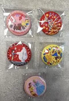 ディズニー　缶バッジ 5個セット＊
