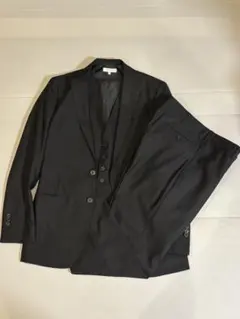 DESIGNWORKS 3ピーススーツ 46 黒 日本製 美品/総額14万円のサムネイル