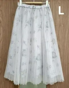 花柄スカート①　チュールスカートのサムネイル