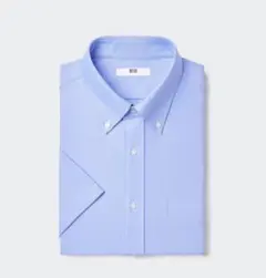 UNIQLO ユニクロ 半袖ドライノンアイロンジャージーシャツ/ボタンダウン