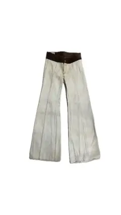 70s 激レア Buckboard アイボリーフレアパンツ ヒッピー 当時物