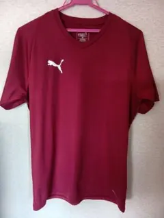 PUMA サッカー　プラクティス　エンジ M 半袖シャツ　中古のサムネイル
