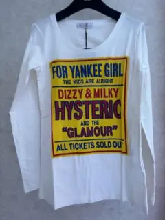 良品✨ヒステリックグラマー 長袖カットソー 両面プリント フリーサイズ 日本製 ヒステリックグラマー HYSTERIC GLAMOUR Tシャツ ヒスガール