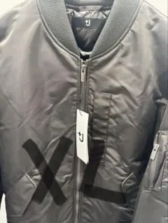 グレーXL＋J復刻ハイブリッドダウンオーバーサイズMA-1 新品未使用2026冬