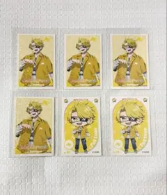 カラフルピーチ からぴち シール ステッカーコレクションガム たっつん 計6枚