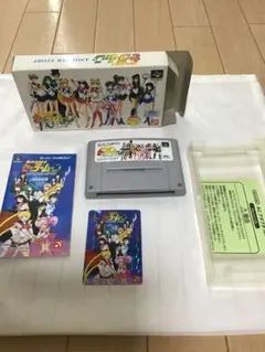 スーパーファミコンソフト　セーラームーン　希少カード付き！