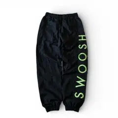 NIKE スウッシュ ウーブン パンツ Swoosh 蛍光 刺繍 ロゴ ナイロン