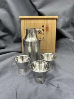 未使用 ヴィンテージ 錫半 錫製 南錫 (ナンシャク) 錫酒器揃 - メルカリ