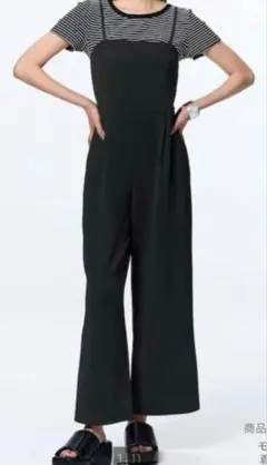 ブラック オーバーオール Lサイズ