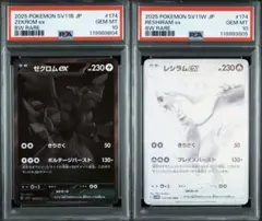 レシラムex ゼクロムex BWR PSA10 連番セット