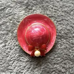 値下げ‼️エナメルブローチ(パール付き)真珠ペンダントトップ