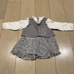 MINI KIDS 花柄スカート付きワンピース -5