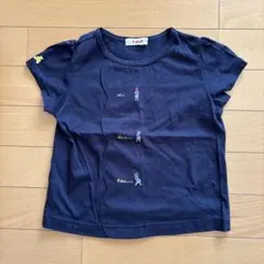 ファミリア　Tシャツ　110サイズ　紺色　フリルのサムネイル