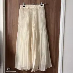 プリーツスカート ロングスカート チュールスカート