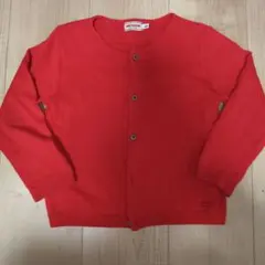 ミキハウス レッド カーディガン