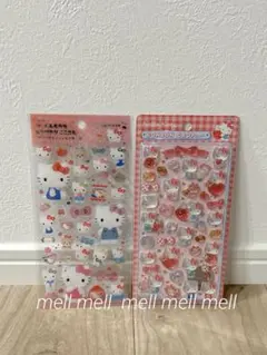 キティ　ボンボンドロップシール　クリアキャンディシール