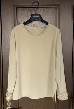 NiCOLE CLUB フリル刺繍ブラウス　ニコルクラブ