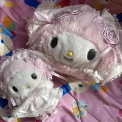 サンリオ マイメロディ ホワイトフリル マスコット ポーチ