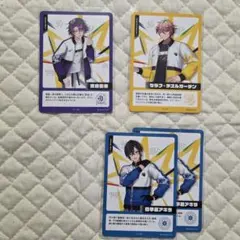 にじさんじ　渡会雲雀、セラフ・ダズルガーデン、四季凪アキラ　カード4枚