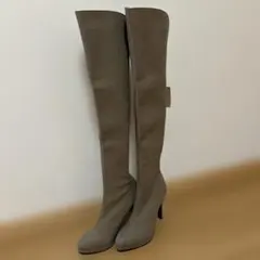 ESPERANZA グレー ニーハイブーツ 高ヒール