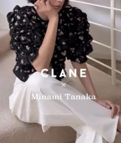 CLANE】田中みな実コラボ スクエアスリーブオールインワン アイボリー