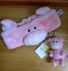 【NICI】2点セット　マスコットキーホルダー、ヘアバンド