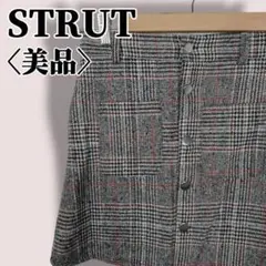 未使用　ストラット　チェック柄 フロントボタン ミニスカートのサムネイル