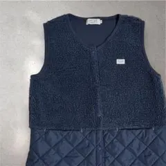 特価‼️【新品未使用】軽量フリース・キルティングベスト⭐︎ ボア×キルト切替