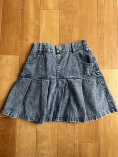 ピンクラテ　デニムフレアスカート 150