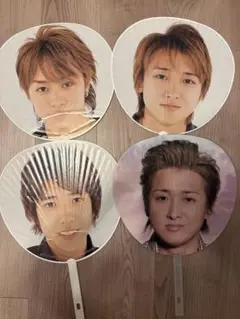 嵐　公式ジャンボうちわ　4枚セット 櫻井翔　二宮和也　大野智