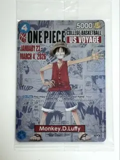 ☆傷有り☆ ルフィ プロモ カレッジバスケットボール USボヤージュ限定 