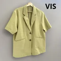 VIS ポリエステル　テーラードジャケット　ミント　フリー　綺麗目のサムネイル