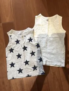 H&M オーガニックコットン タンクトップ 2枚セット
