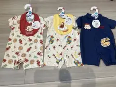 【新品未使用】おさるのジョージ　ベビー服 3点セット 80cm
