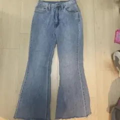 GRL ブーツカットデニム XS ライトブルー