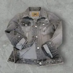 y2k archive ギャル系 ダメージ デニム ジャケット スタッズ付 短丈