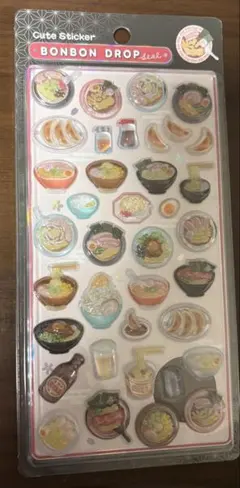 ボンボンドロップシール　和柄　ラーメン