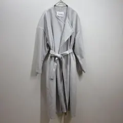 1197 MIDIUMISOLID gray belted gown coatのサムネイル