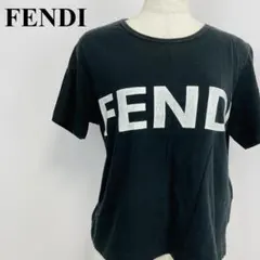 FENDI フェンディ ロゴ Tシャツ 半袖 黒 ブラック F 0451-Aのサムネイル