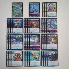 h*y様 デュエルマスターズ 逆転神vs切札竜 水文明デッキパーツ